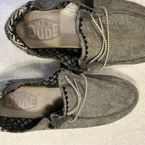 Hey Dude Women's Casual Gray Shoes size 8/39